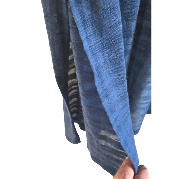 Catherine's Robin's Egg Blue, Jaquard Weave, Lightweight, Long Cardigan, Size 1X - Picture 4 of 7